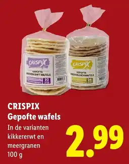 Lidl Crispix Gepofte Wafels aanbieding
