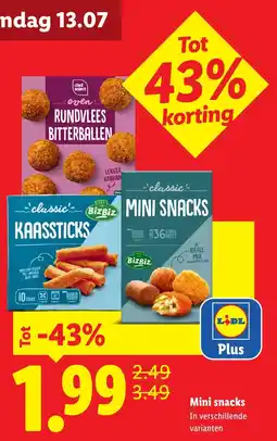 Lidl BizBiz Mini Snacks aanbieding
