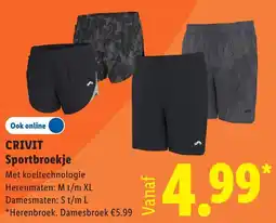 Lidl Crivit Sportbroekje aanbieding
