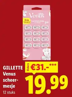 Lidl Gillette Venus scheer-mesje aanbieding