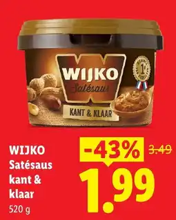 Lidl Wijko Satésaus aanbieding