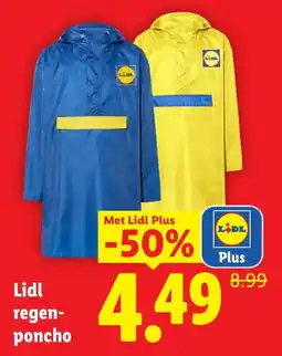 Lidl Lidl regen-poncho aanbieding