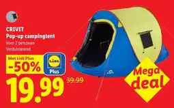 Lidl Crivit Pop-up campingtent aanbieding