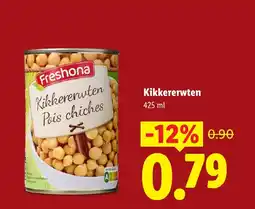 Lidl Freshona Kikkererwten aanbieding