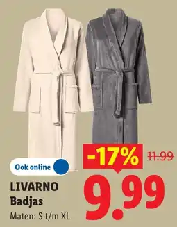 Lidl Livarno Badjas aanbieding