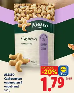 Lidl Alesto Cashewnoten aanbieding