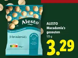 Lidl Alesto Macadamia's aanbieding