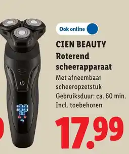 Lidl Cien Beauty Roterend scheerapparaat aanbieding
