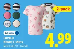 Lidl Lupilu Kinder T-shirts aanbieding