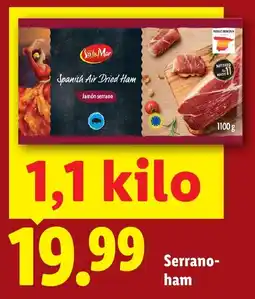 Lidl Serrano-ham aanbieding