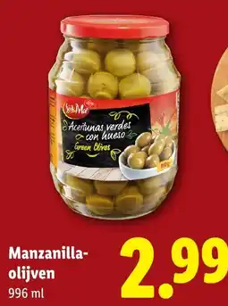 Lidl Manzanilla-olijven aanbieding