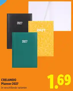 Lidl Crelando Planner 2027 aanbieding