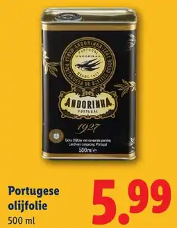 Lidl Portugese olijfolie aanbieding
