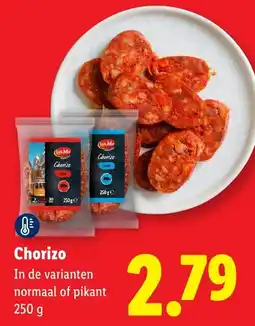 Lidl Chorizo aanbieding