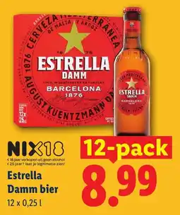 Lidl Estrella Damm bier aanbieding