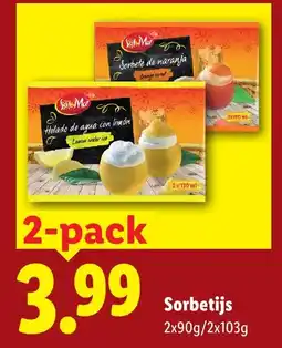 Lidl Sorbetijs aanbieding