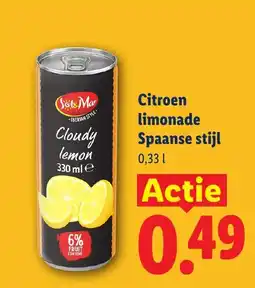 Lidl Sis&Mar Citroen limonade aanbieding