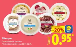 Lidl Alle tapas aanbieding
