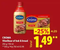 Lidl Croma Vloeibaar of bak & braad aanbieding
