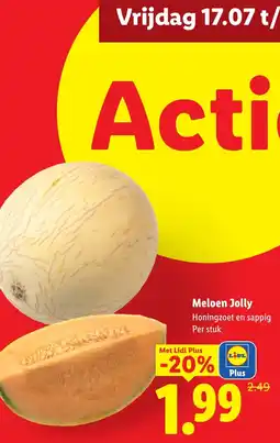 Lidl Meloen Jolly aanbieding