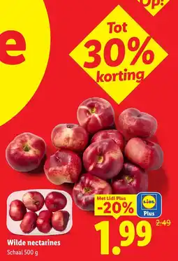 Lidl Wilde nectarines aanbieding