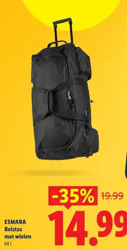 Lidl Esmara Reistas met wielen aanbieding