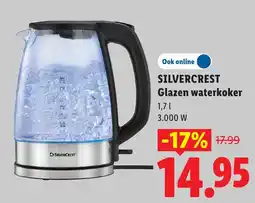 Lidl Silvercrest Glazen waterkoker aanbieding