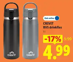 Lidl Crivit RVS drinkfles aanbieding