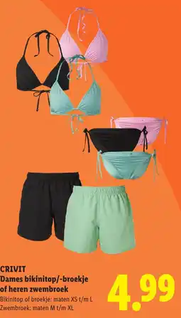 Lidl Crivit Dames Bikinitop/-Broekje aanbieding