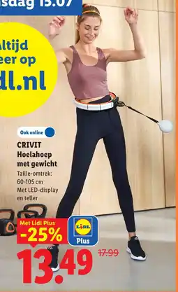 Lidl Crivit Hoelahoep met gewicht aanbieding