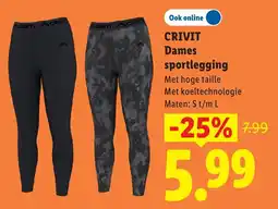 Lidl Crivit Dames sportlegging aanbieding