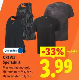 Lidl Crivit Sportshirt aanbieding