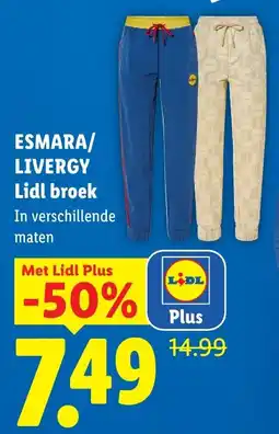 Lidl Esmara/Livergy Lidl broek aanbieding