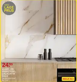 Praxis Vloer en Wandtegel Calacatta Gold aanbieding