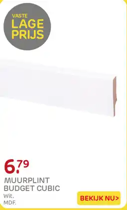 Praxis Muurplint Budget Cubic aanbieding