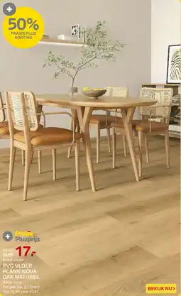 Praxis PVC Vloer Plank Nova Oak Naturel aanbieding