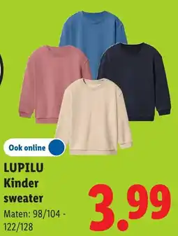 Lidl Lupilu Kinder sweater aanbieding