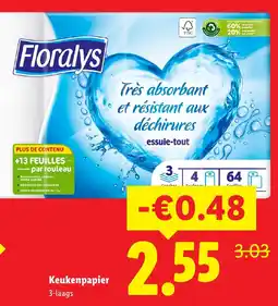 Lidl Floralys Keukenpapier aanbieding