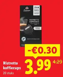 Lidl Bellarem Ristretto koffiecapsules aanbieding