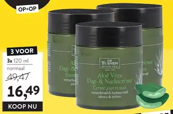 Holland & Barrett De Tuinen Aloe Vera Dag- & Nachtcreme 3x120ml aanbieding