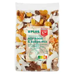 PLUS PLUS Ontbijtmix abrikoos en kokos aanbieding