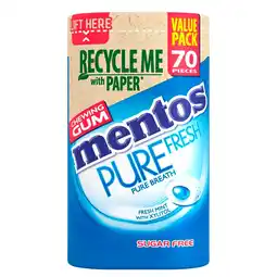 Kruidvat Mentos Pure Fresh Fresh Mint Kauwgom aanbieding
