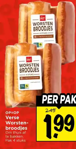 Vomar Voordeelmarkt OP=OP Verse Worsten- broodjes aanbieding