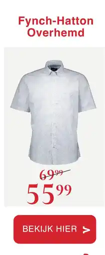 Van Dal Mannenmode Fynch-Hatton Overhemd aanbieding