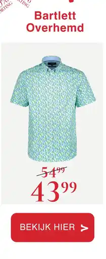 Van Dal Mannenmode Bartlett Overhemd aanbieding