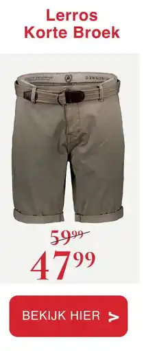 Van Dal Mannenmode Lerros Korte Broek aanbieding