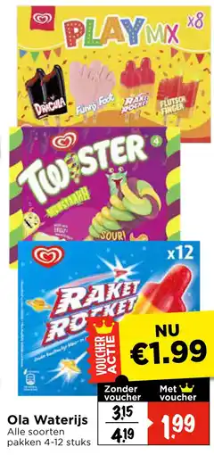 Vomar Voordeelmarkt Ola Waterijs aanbieding