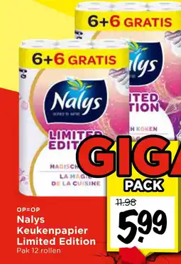Vomar Voordeelmarkt Nalys Keukenpapier Limited Edition aanbieding