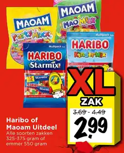 Vomar Voordeelmarkt Haribo of Maoam Uitdeel aanbieding