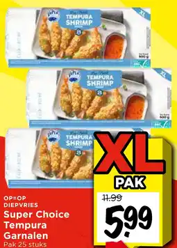 Vomar Voordeelmarkt DIEPVRIES Super Choice Tempura Garnalen aanbieding
